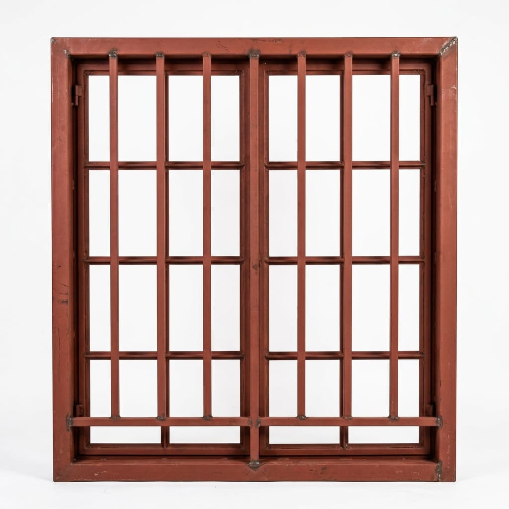 Heavy duty steel window frame